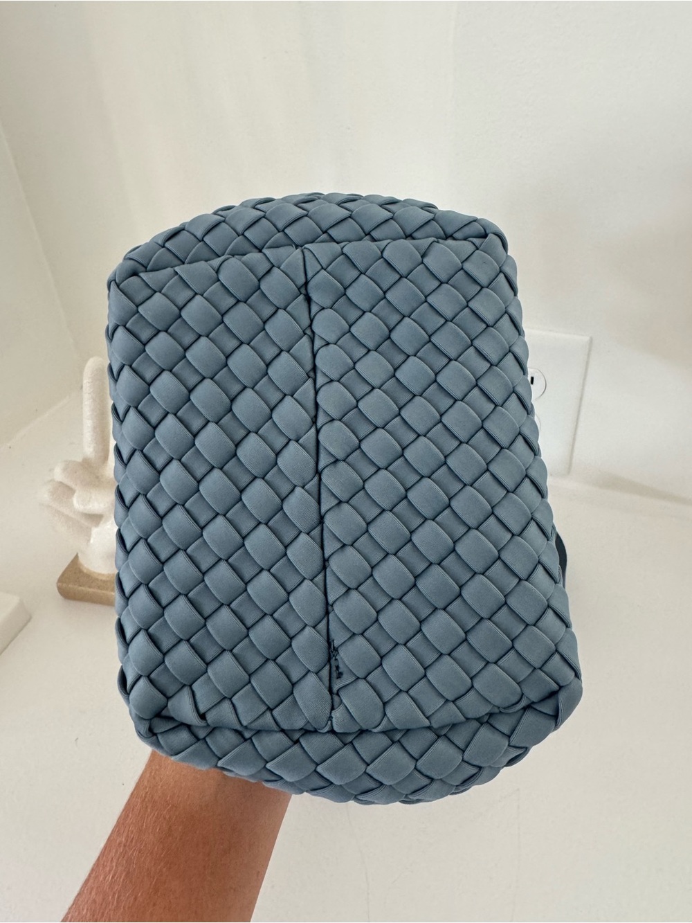 Naghedi Blue Woven Tote Bag - Picture 8 of 16